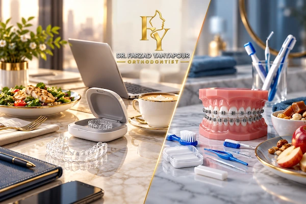 الاینر شفاف یا ارتودنسی ثابت در زندگی روزمره؛ کدام راحت‌تر است؟