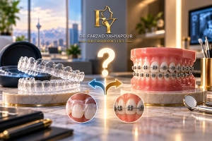 الاینر شفاف یا ارتودنسی ثابت؛ کدام انتخاب بهتری است؟